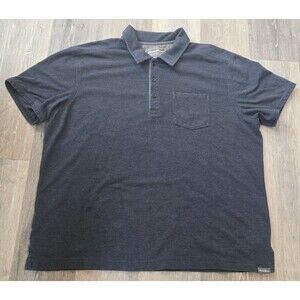 Eddie Bauer Mens Polo Shirt Blue Short‎ Sleeve Casual Chest Pocket XL
